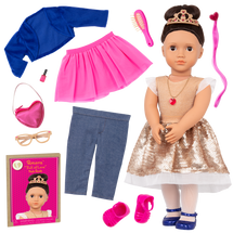 OUR GENERATION 18 INCH(45CM) DELUXE DOLL & ACCESSORIES GIFT SET AMORA "FULL OF LOVE"