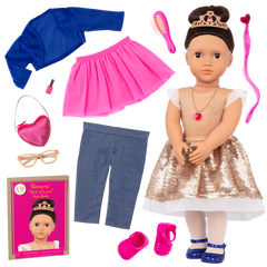 OUR GENERATION 18 INCH(45CM) DELUXE DOLL & ACCESSORIES GIFT SET AMORA "FULL OF LOVE"