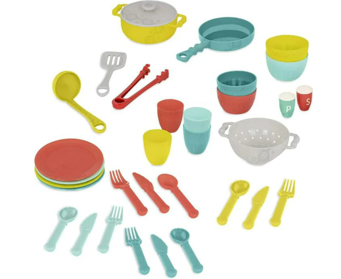 Deluxe Cooking Set Play Kitchen Accessories 33pc – Toyworld NZ