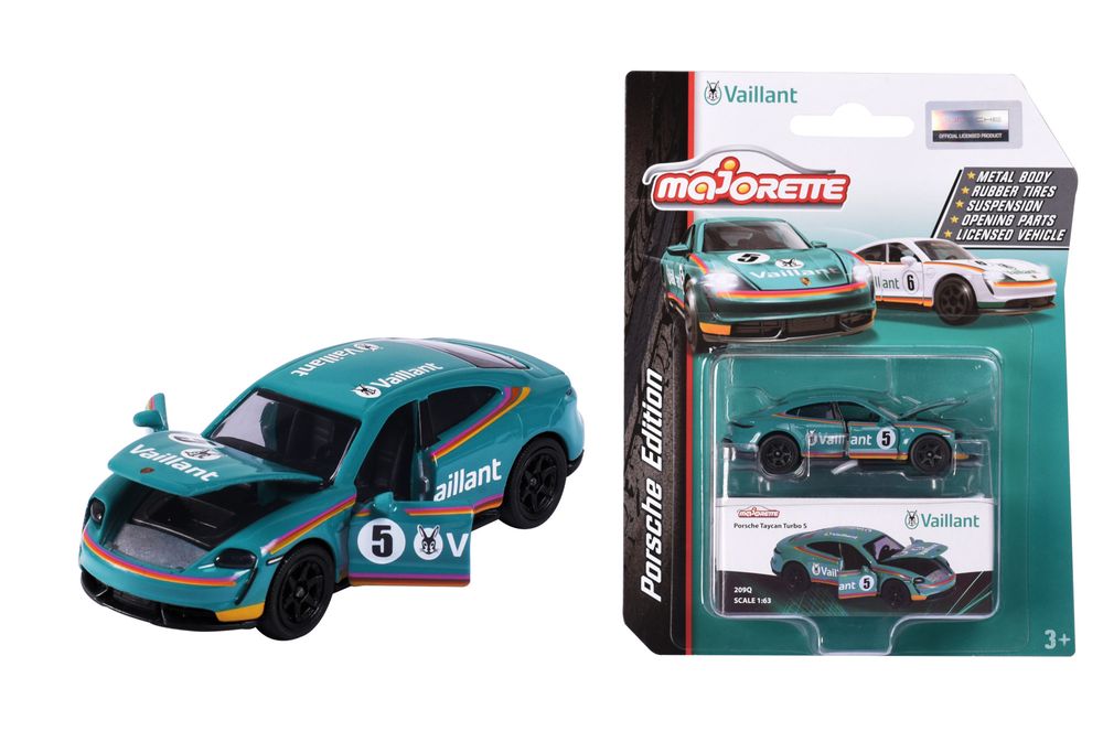 Majorette Deluxe Porsche Taycan Turbo Green – Toyworld NZ