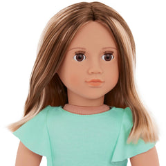 OUR GENERATION 18 INCH REGULAR DOLL WITH DENIM & TULLE SKIRT  LISA