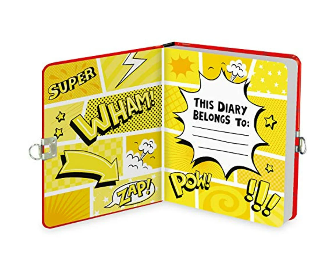 PEACEABLE KINGDOM LOCKABLE DIARY SUPERHERO Toyworld NZ