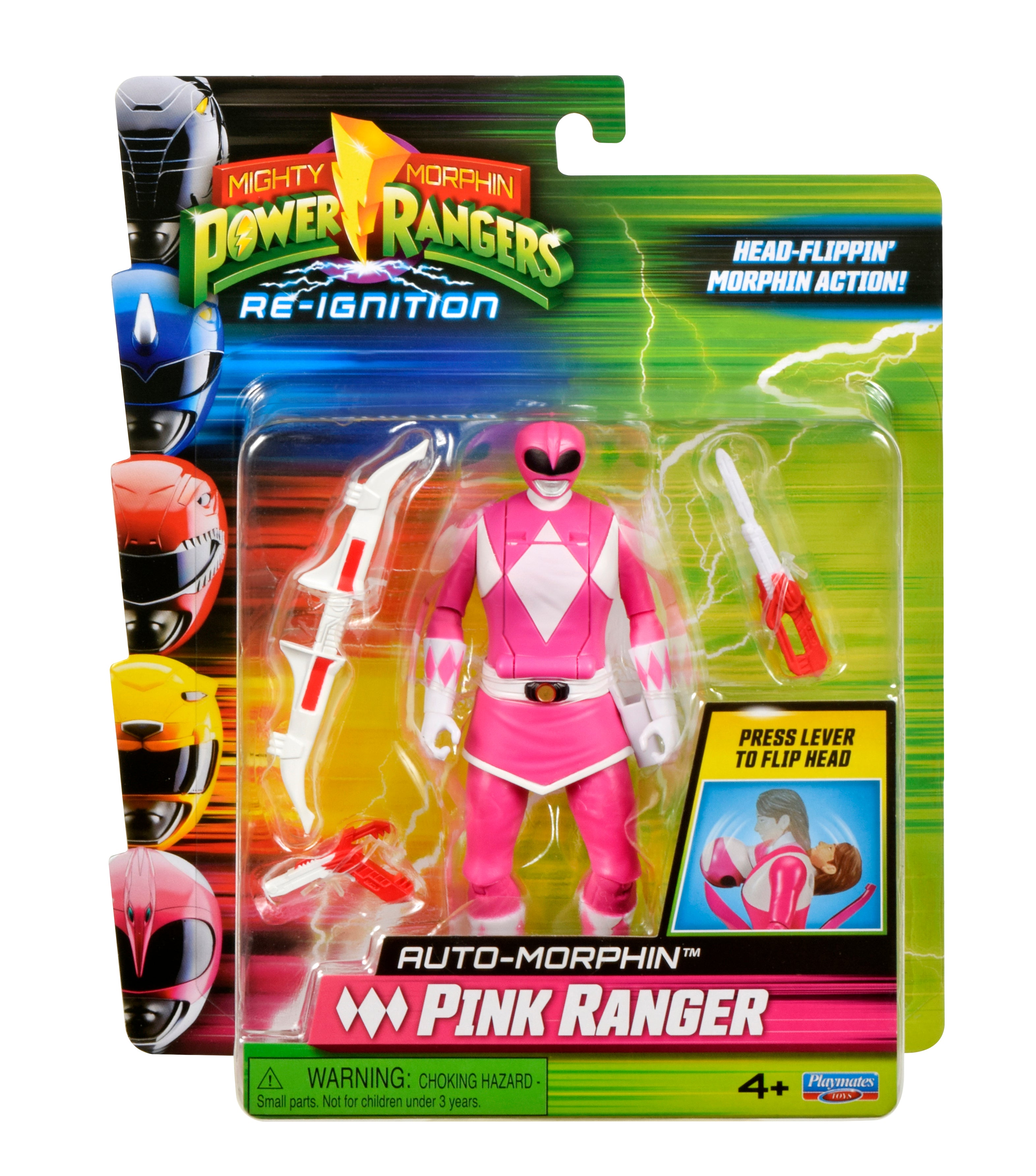 Mighty Morphin Power Rangers Auto-Morphin Figures - Pink Ranger