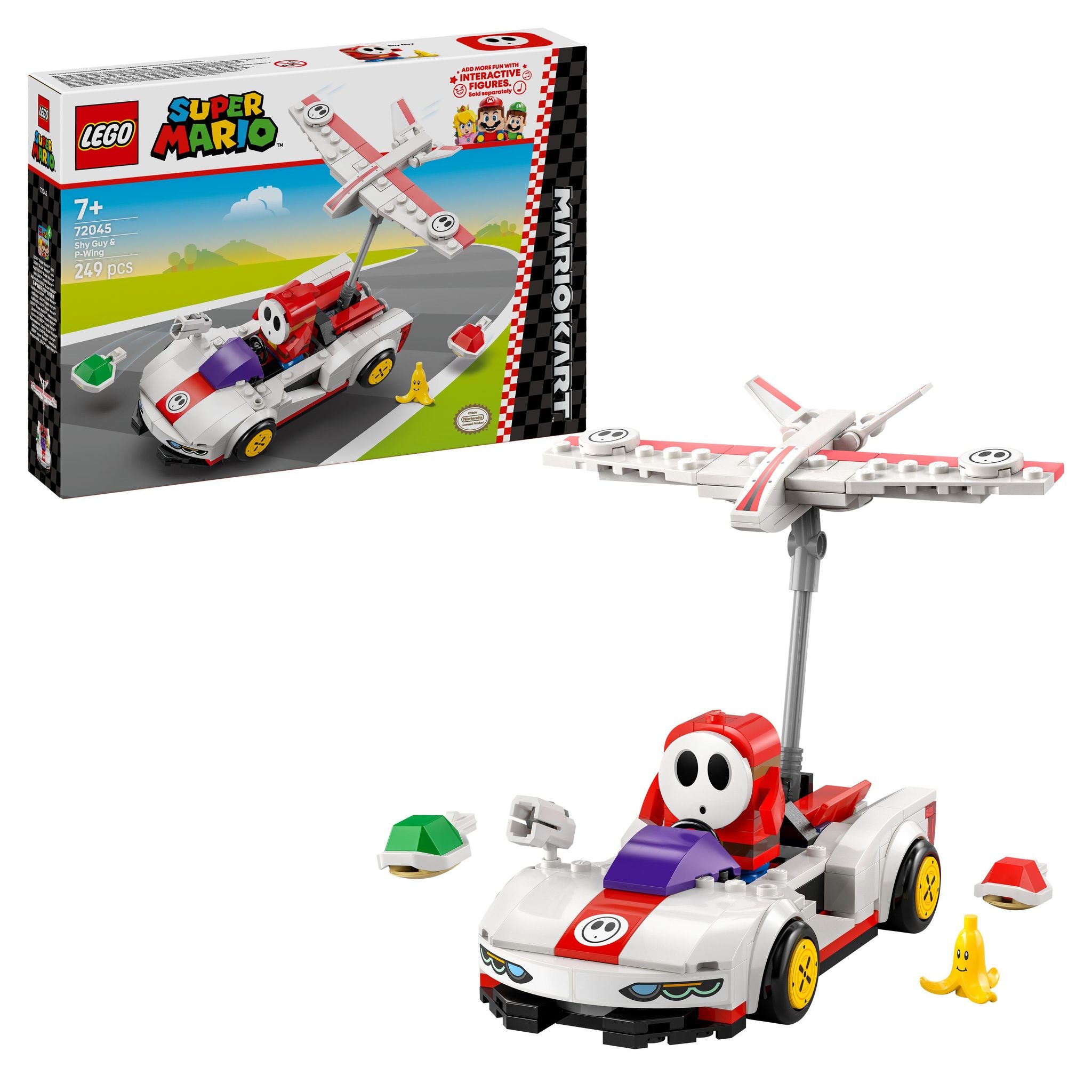 LEGO 72045 Super Mario: Mario Kart – Shy Guy & P-Wing – Toyworld NZ