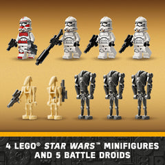 LEGO 75372 STAR WARS CLONE TROOPER & BATTLE DROID BATTLE PACK