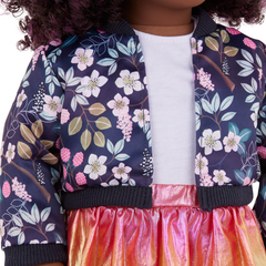OUR GENERATION REGULAR OUTFIT FLORAL JACKET WITH SKIRT