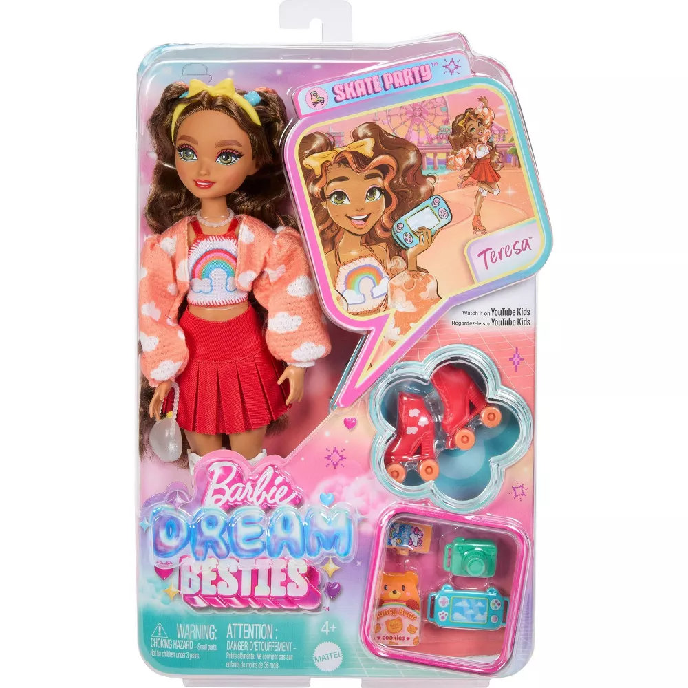 Barbie Dream Besties Teresa Roller Skating Fashion Doll – Toyworld NZ