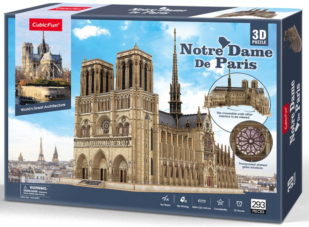 rompecabezas 3d notre dame