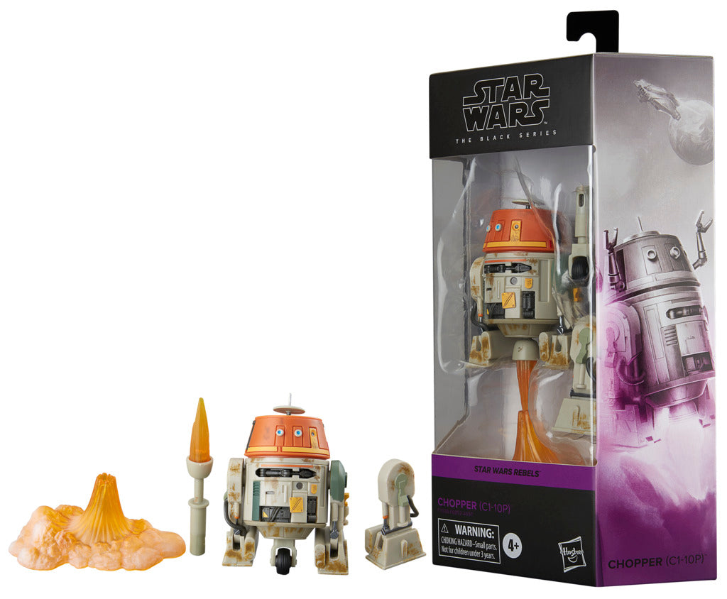 Figura De Acción Chopper (C1-10P) De Star Wars Rebels - 15 Cm Articulada - The Black Series