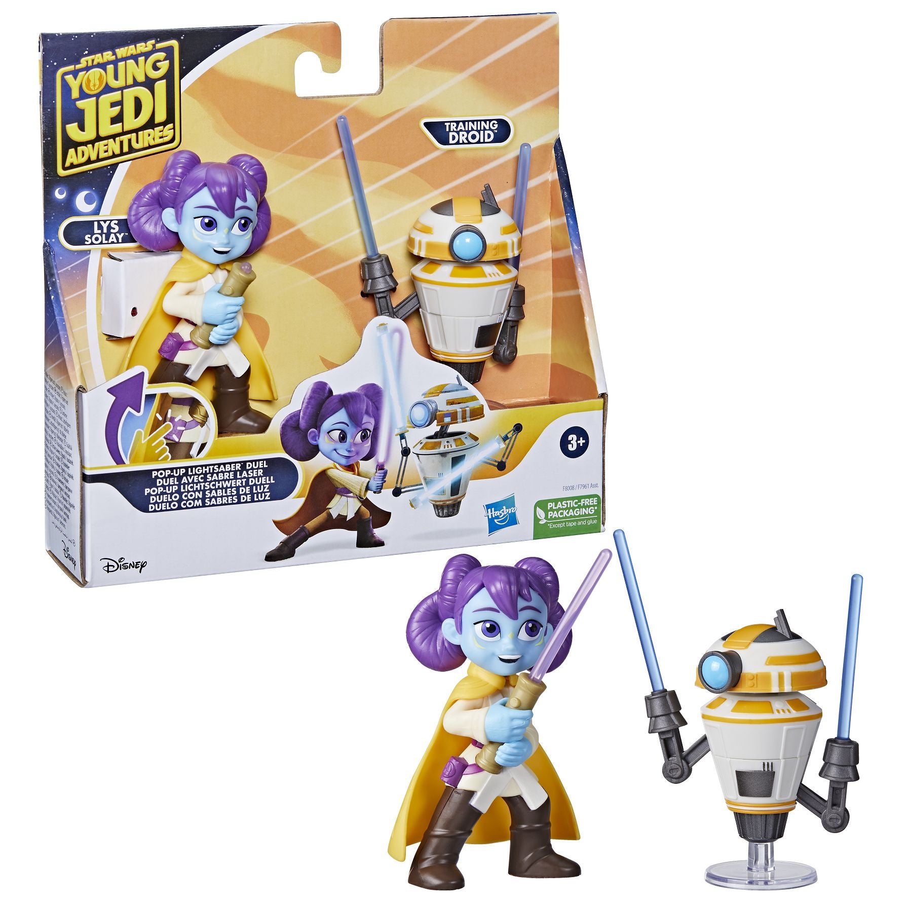 Star Wars Young Jedi Pop-Up Lightsaber Duel Lys Solay & Training