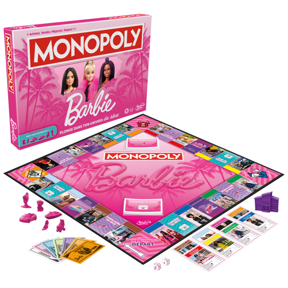 Monopoly Barbie Edition Board Game – Toyworld NZ