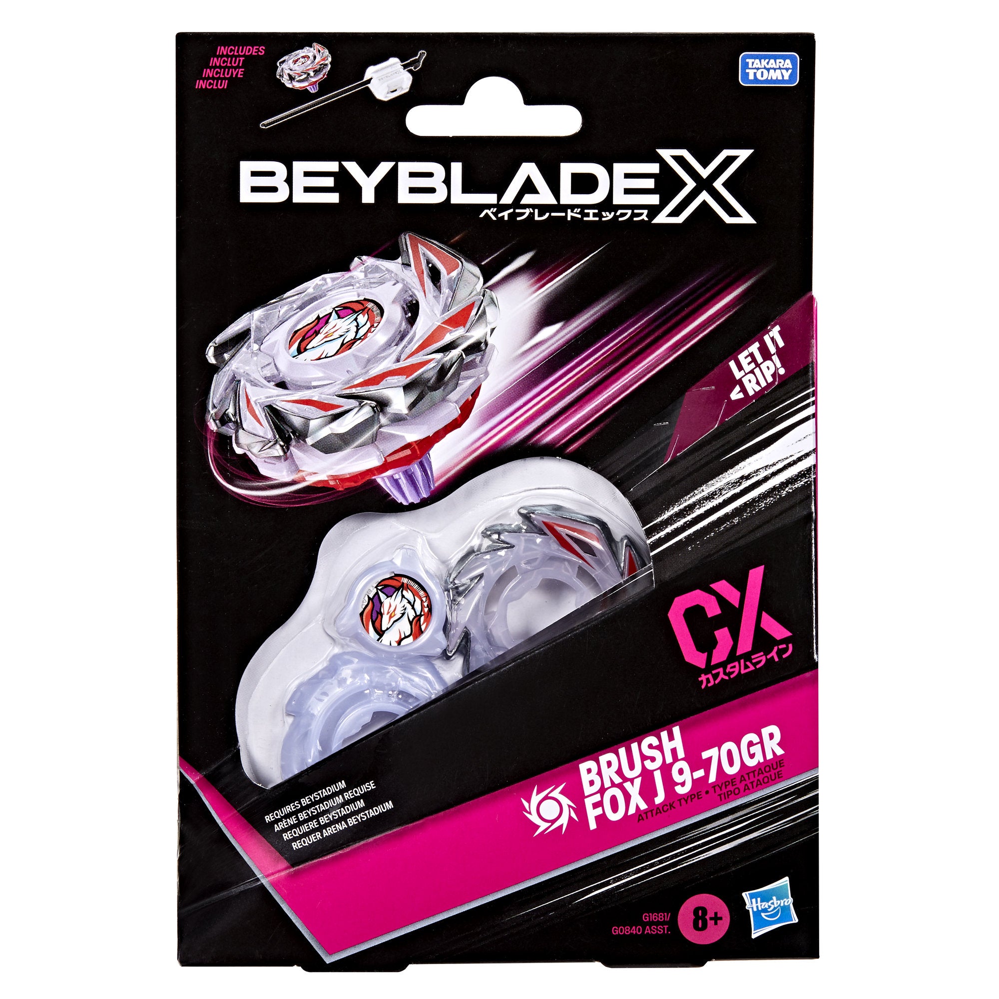 Beyblade X Brush Fox J 9-70GR CX Starter Pack – Toyworld NZ