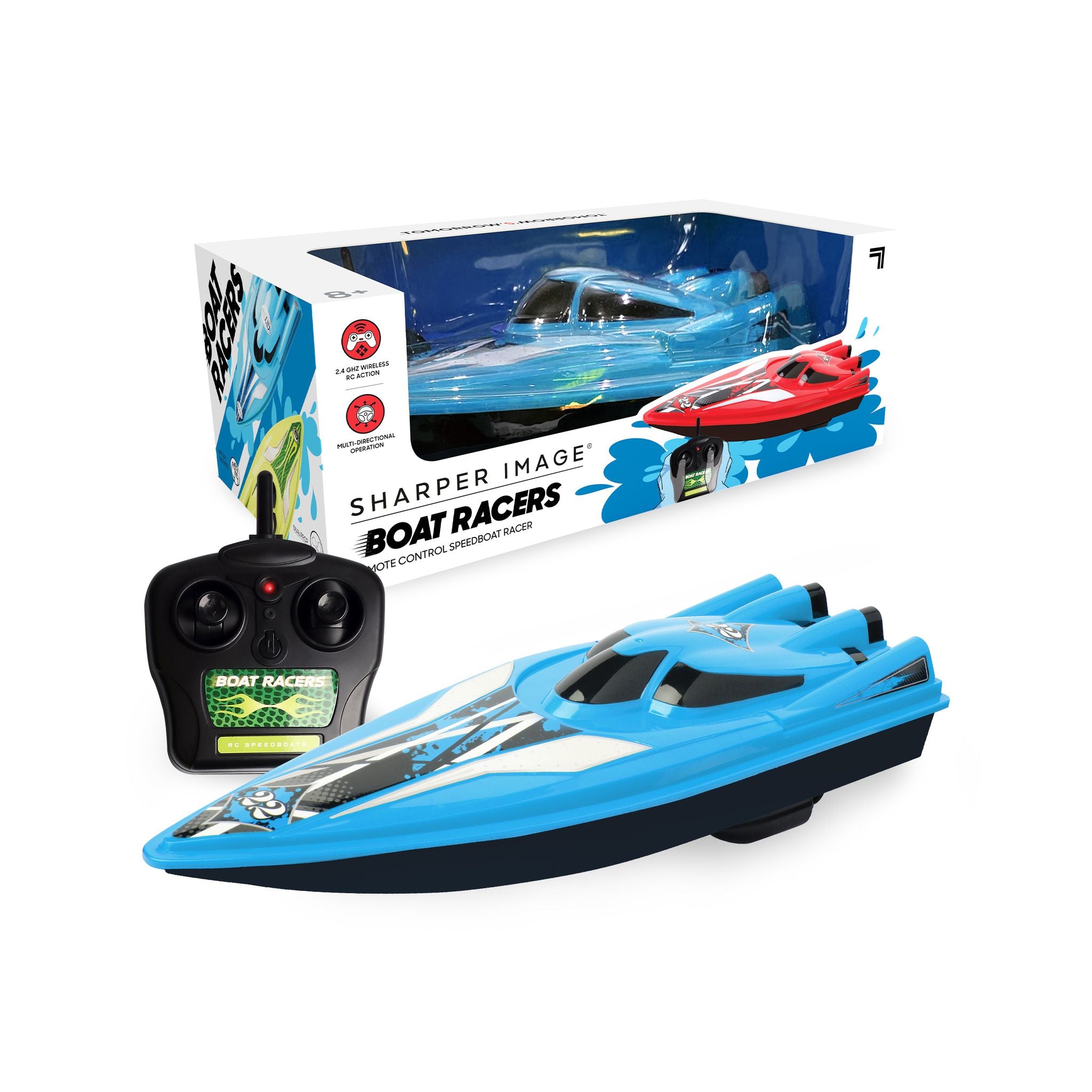 Sharper Image RC Boat Racers Blue – Toyworld NZ