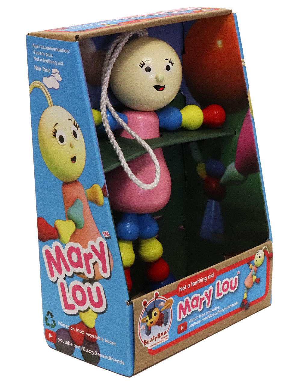 Buzzy Bee Friends Mary Lou Wooden Toy – Toyworld NZ
