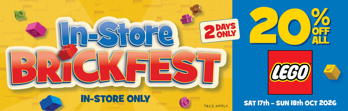 Toyworld October Brickfest 20% off LEGO Sale - 1 day only.