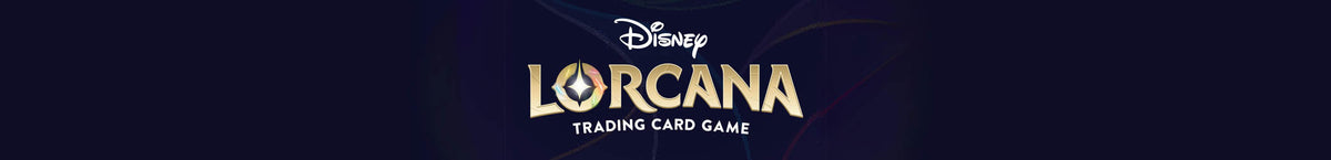 Disney Lorcana trading cards collection banner.