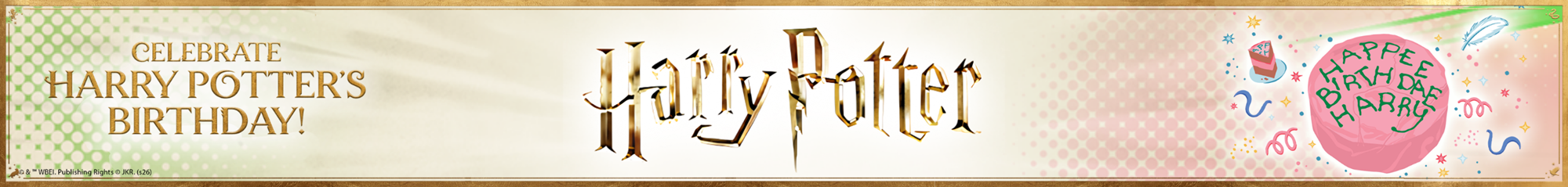 Harry Potter Birthday Toyworld Banner