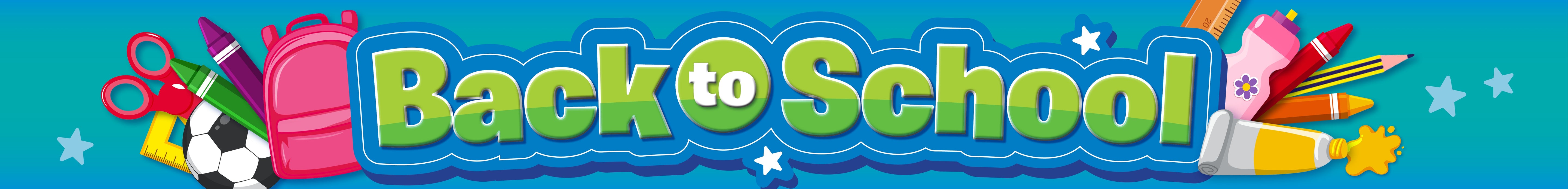 School stationary collection banner