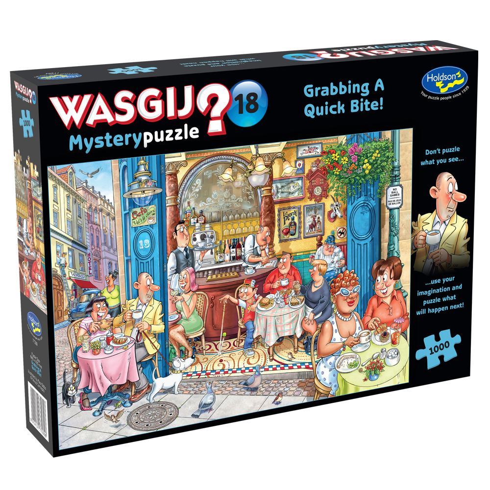Wasgij Mystery #18 Grabbing A Quick Bite! 1000 Piece Puzzle - Toyworld NZ