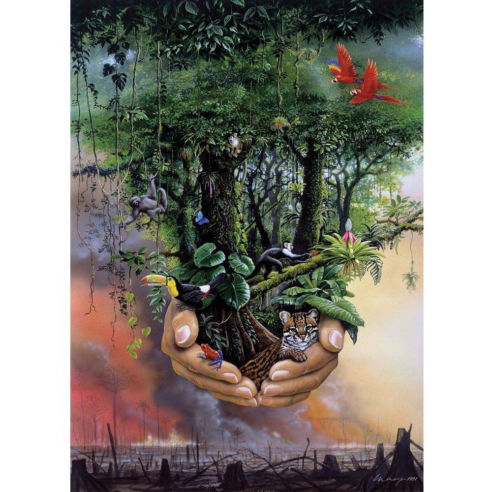 Our Earth Our Future 500 Piece Xl Puzzle Save The Rainforest