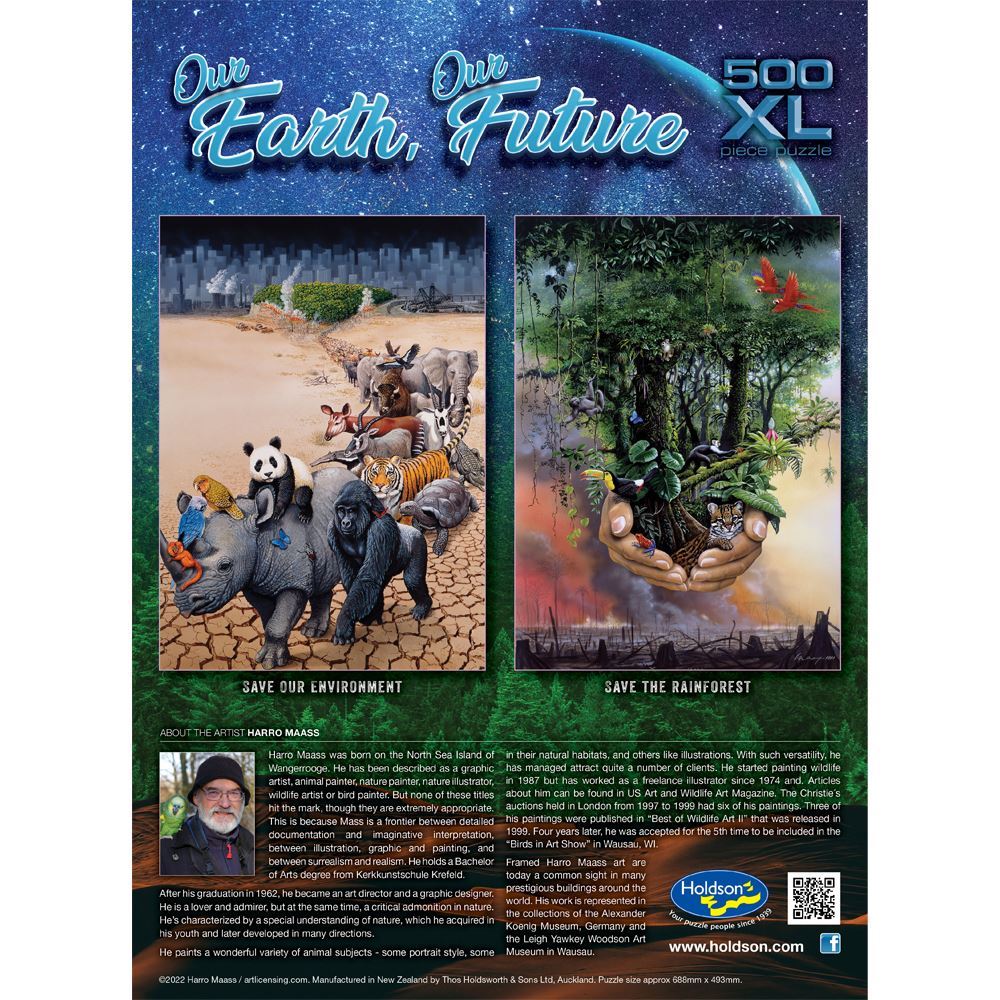 Our Earth Our Future 500 Piece Xl Puzzle Save The Rainforest