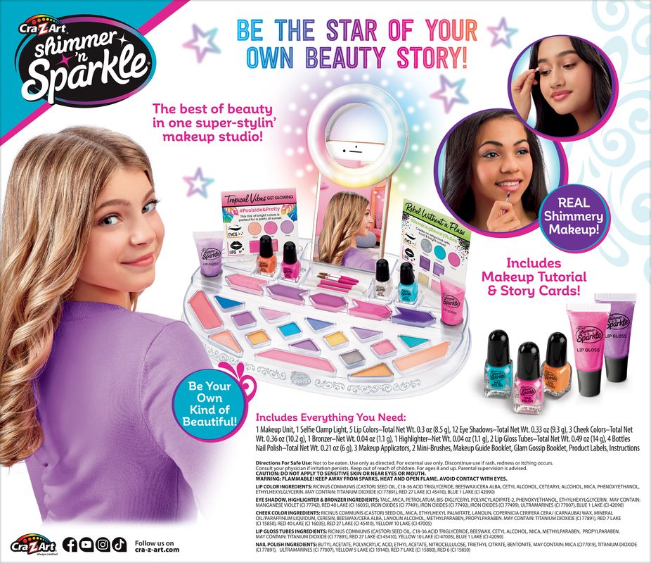 Cra-Z-Art Shimmer 'N Sparkle Light Up Beauty Studio