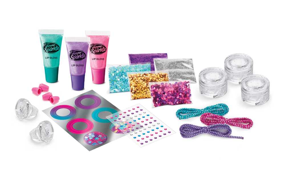 Cra-Z-Art Shimmer 'N Sparkle Glitter & Gem Lip Gloss Lockets