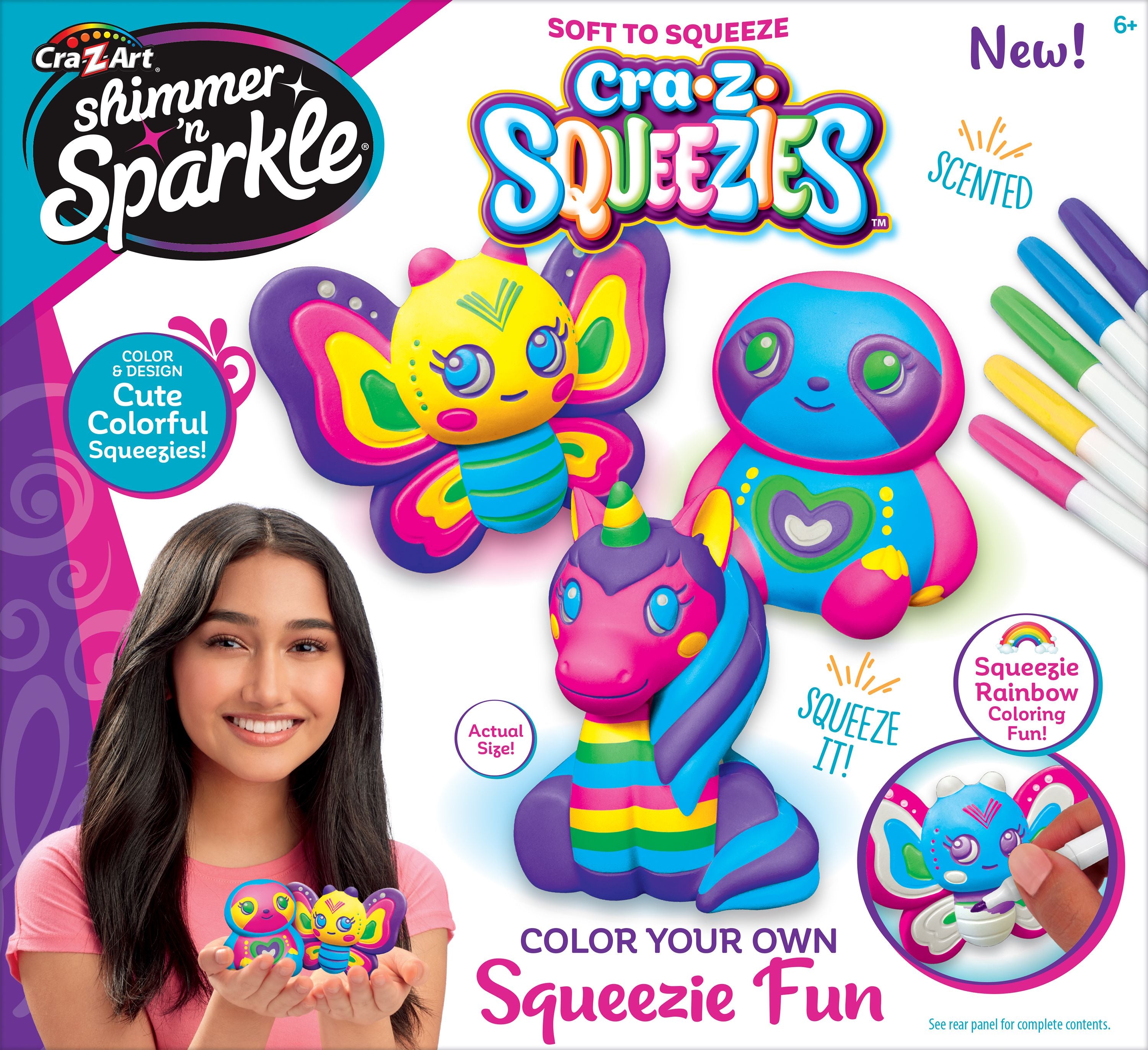 Cra-Z-Art Shimmer 'N Sparkle Color Your Own Squeezie Fun