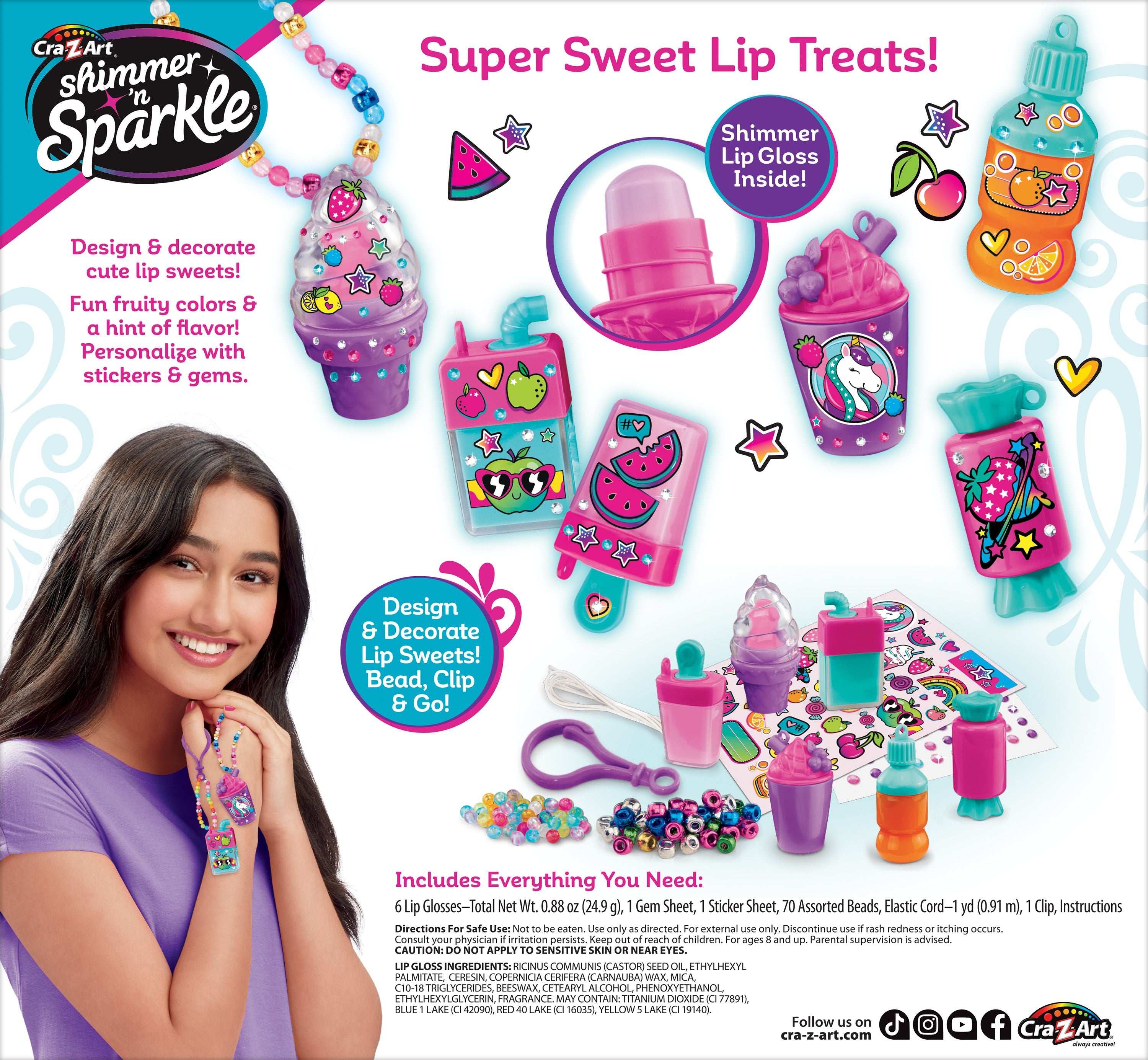 Cra-Z-Art Shimmer 'N Sparkle Sparkling Gem Lip Treats