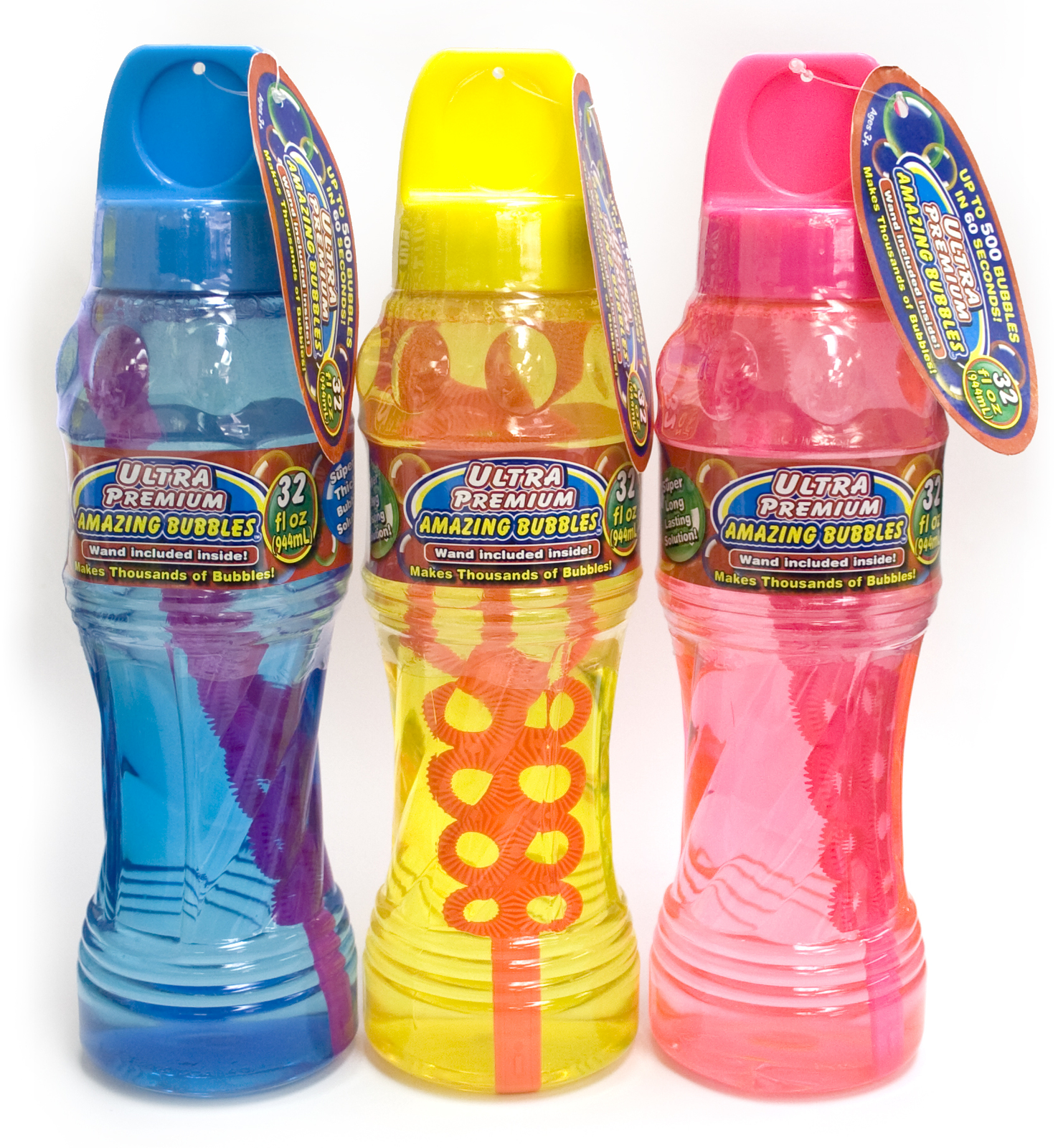 BILLION BUBBLES 32OZ (944ML) PREMIUM SOLUTION ASSORTED STYLES