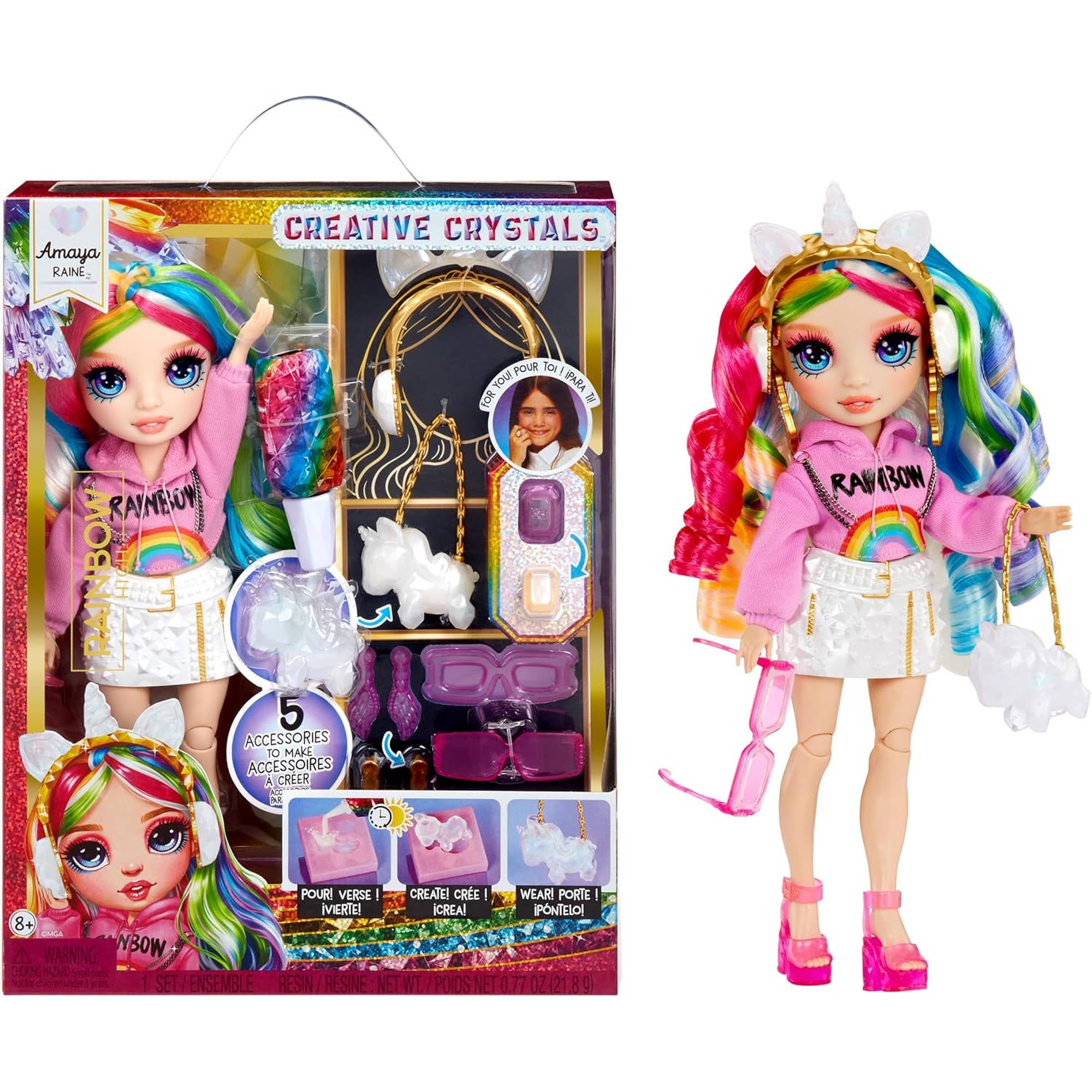 Rainbow High Creative Crystals Doll - Amaya