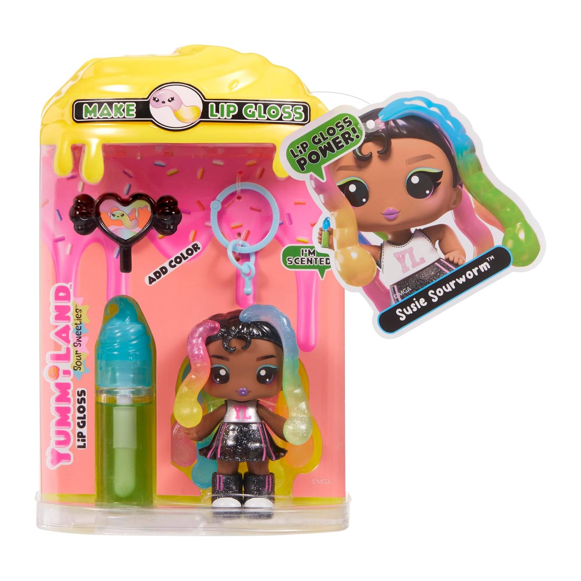 Yummiland Lip Gloss Sour Sweeties - Sasha Sourworms - Toyworld NZ