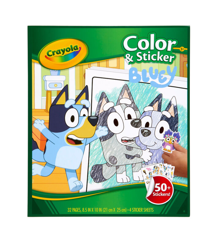 Crayola Colour & Sticker Book Bluey - Toyworld NZ