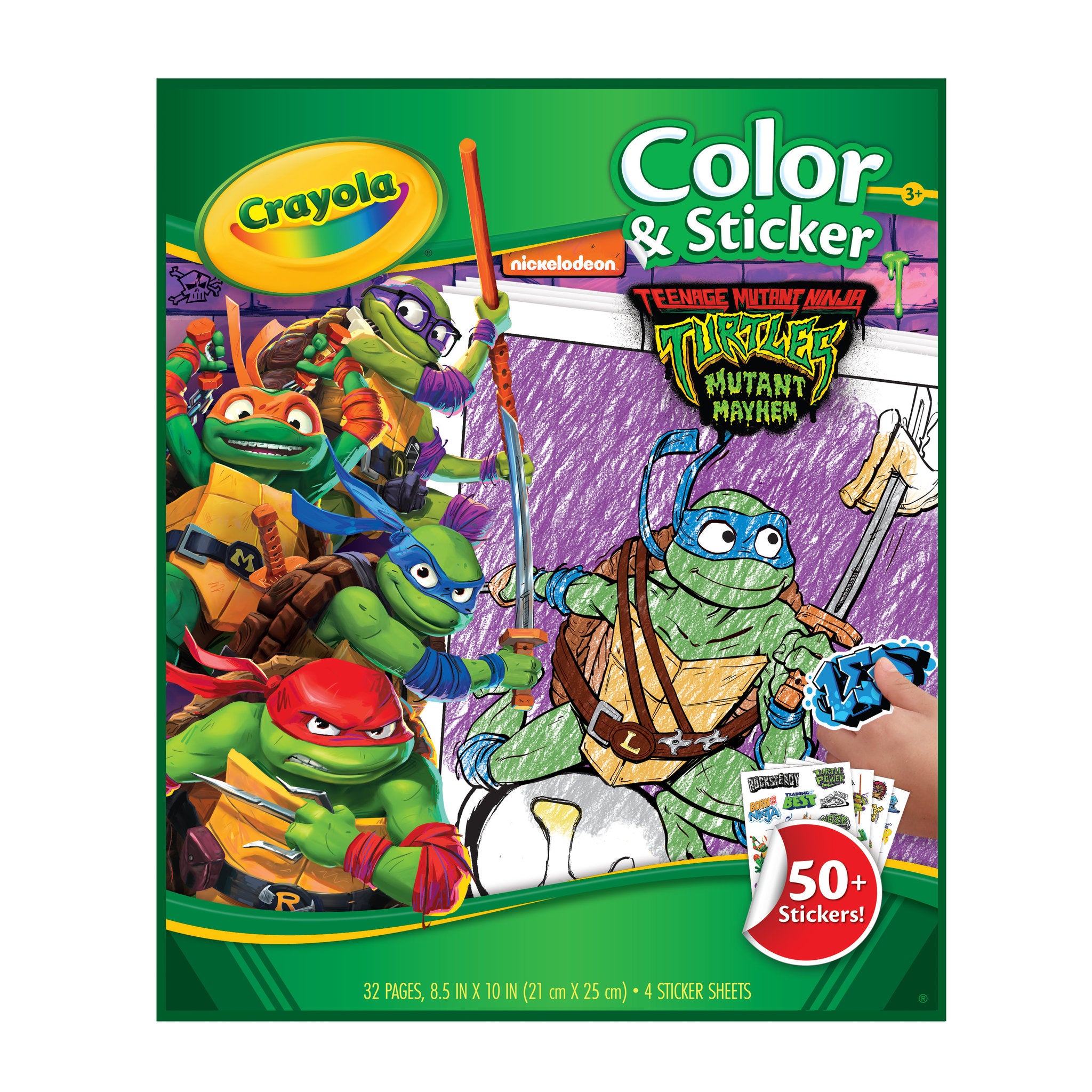 Crayola Color & Sticker Teenage Mutant Ninja Turtles