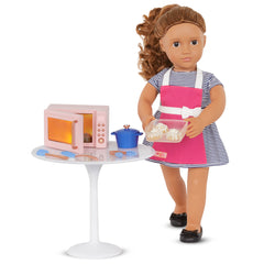 OUR GENERATION ACCESSORY SET IN THE KITCHEN COOKING SET WITH MICROWAVE