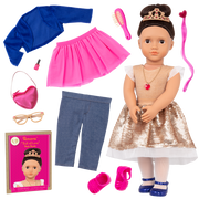 Our Generation 18 Inch(45cm) Deluxe Doll & Accessories Gift Set Amora "Full Of Love"