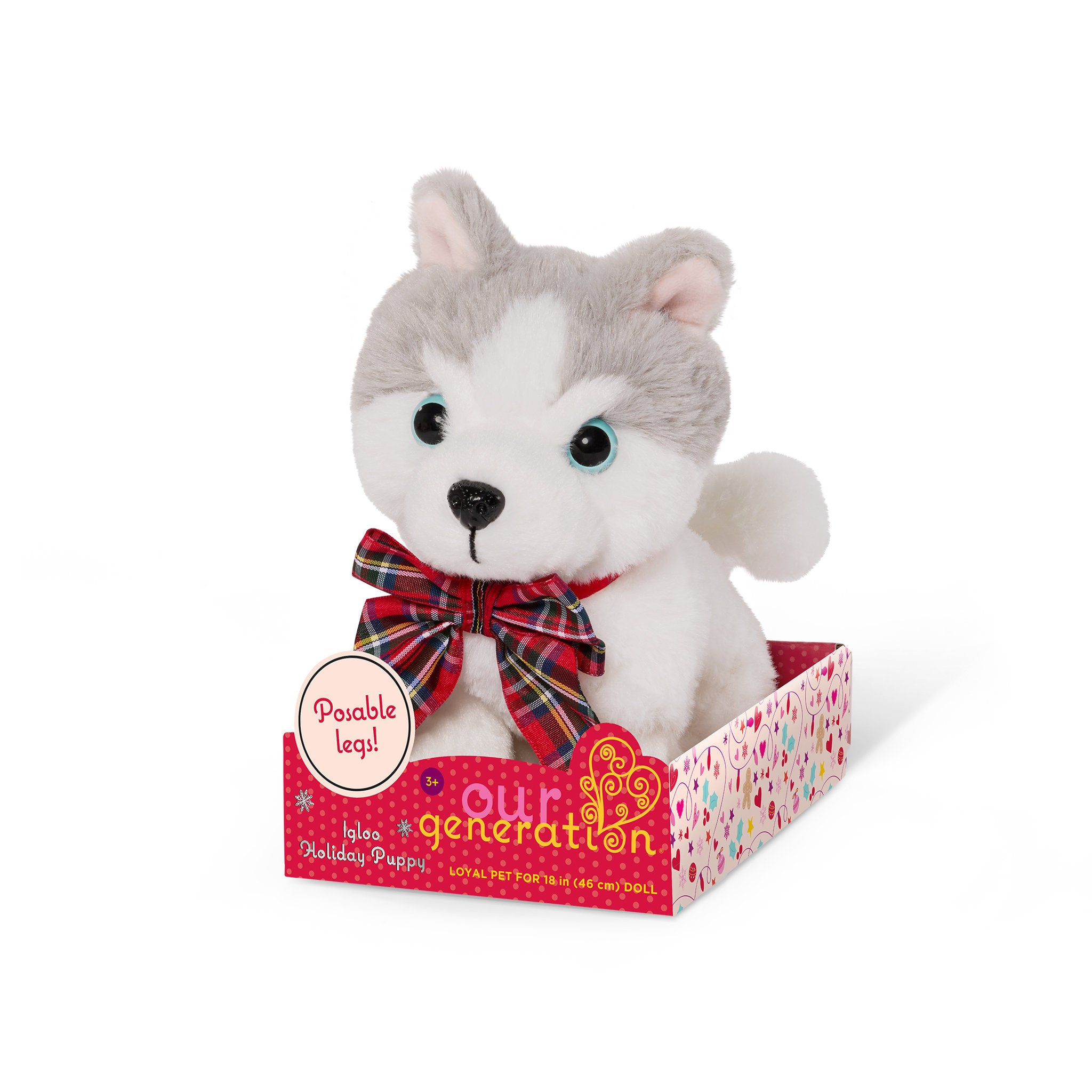 Our Generation 6 Inch Igloo Holiday Husky Puppy Plush