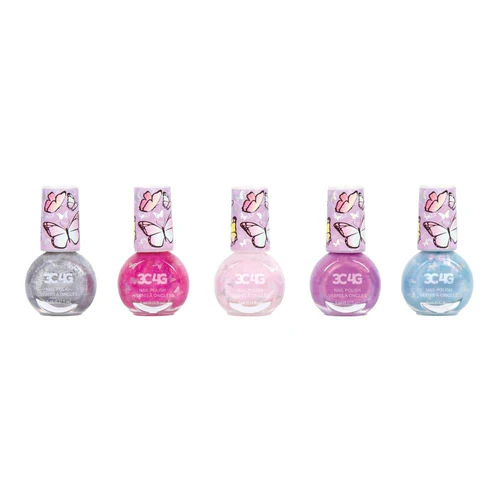 3C4G Butterfly Glitter Nail Polish