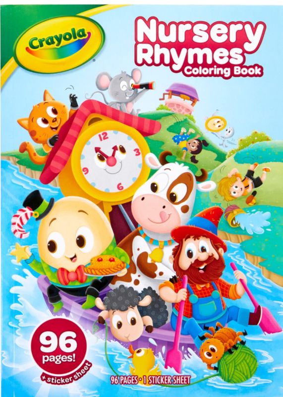 Crayola Nursery Rhymes Colouring Book 96 Pages