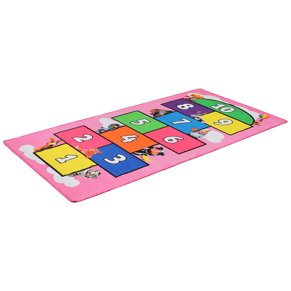 Play Zone Mats Hopscotch Pink 200X100cm Playmat