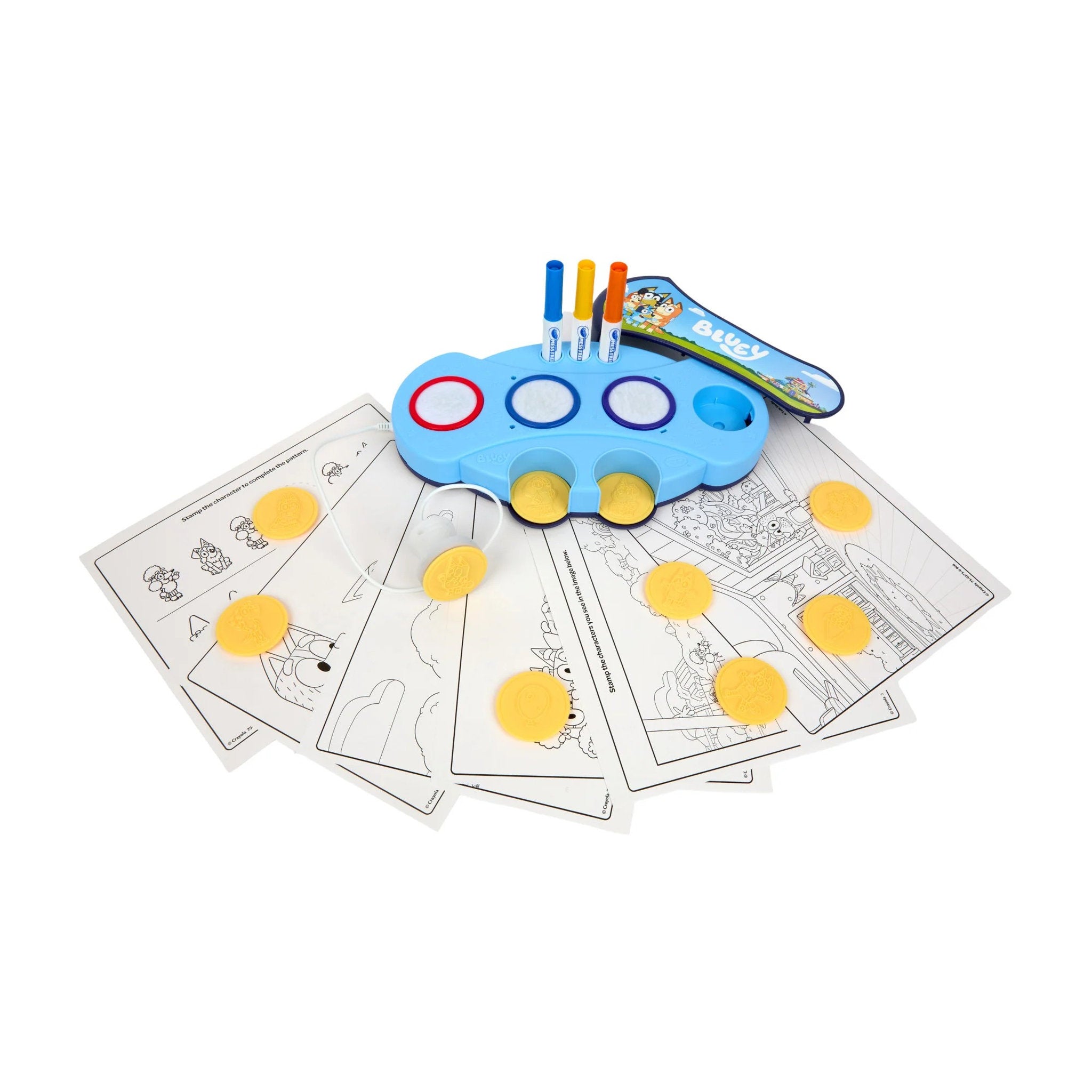 Crayola Color Wonder Magic Light Up Stamper Kit Bluey