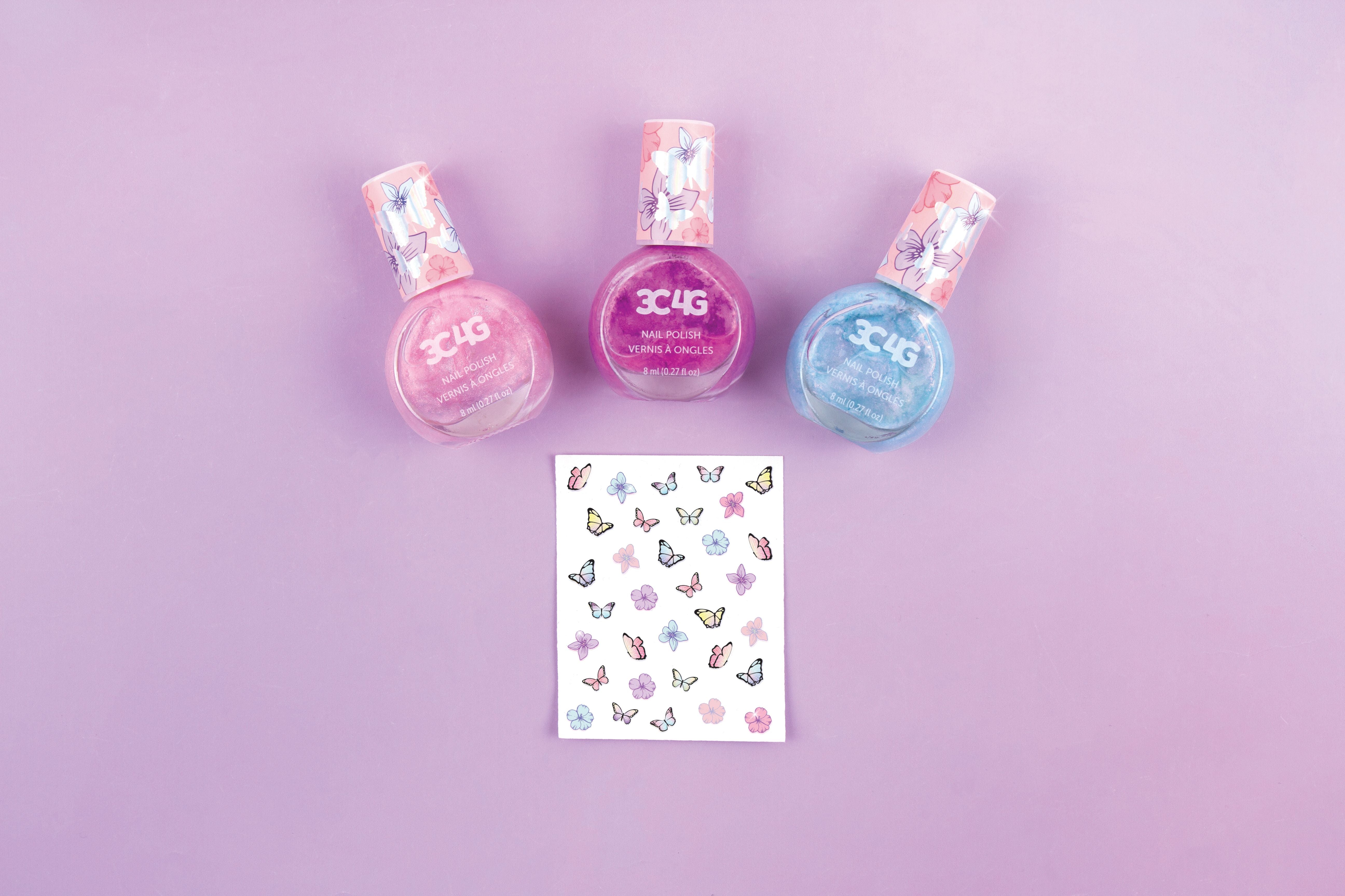 Make It Real Three Cheers For Girls Butterfly Nail Polish Trio Pack