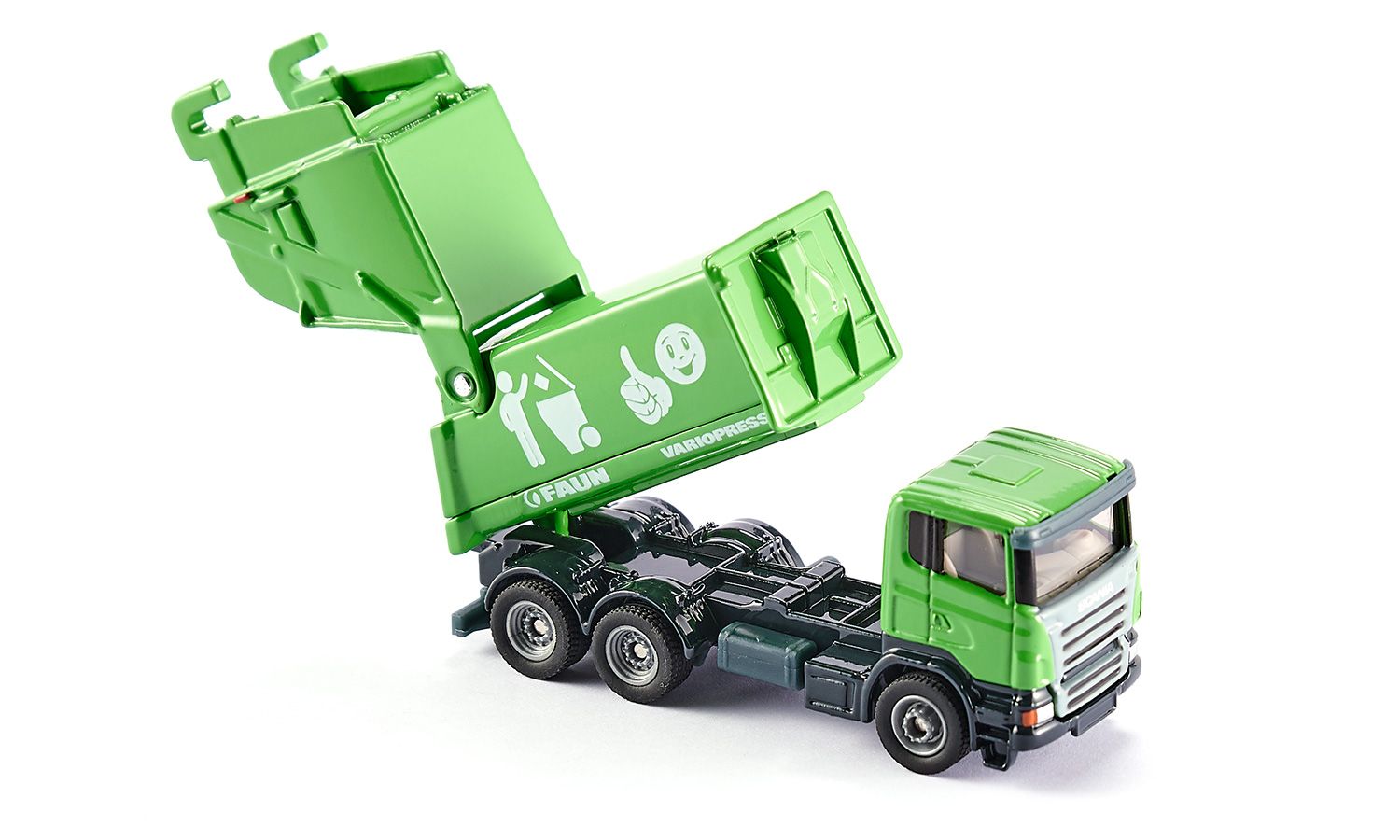Siku 1890 1:87 Scania Rubbish Truck With Skip Bin