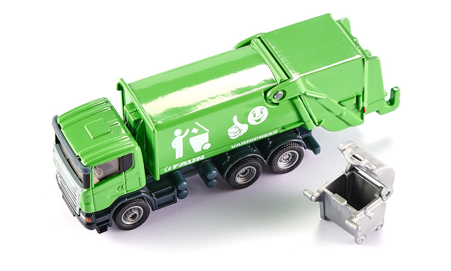 Siku 1890 1:87 Scania Rubbish Truck With Skip Bin