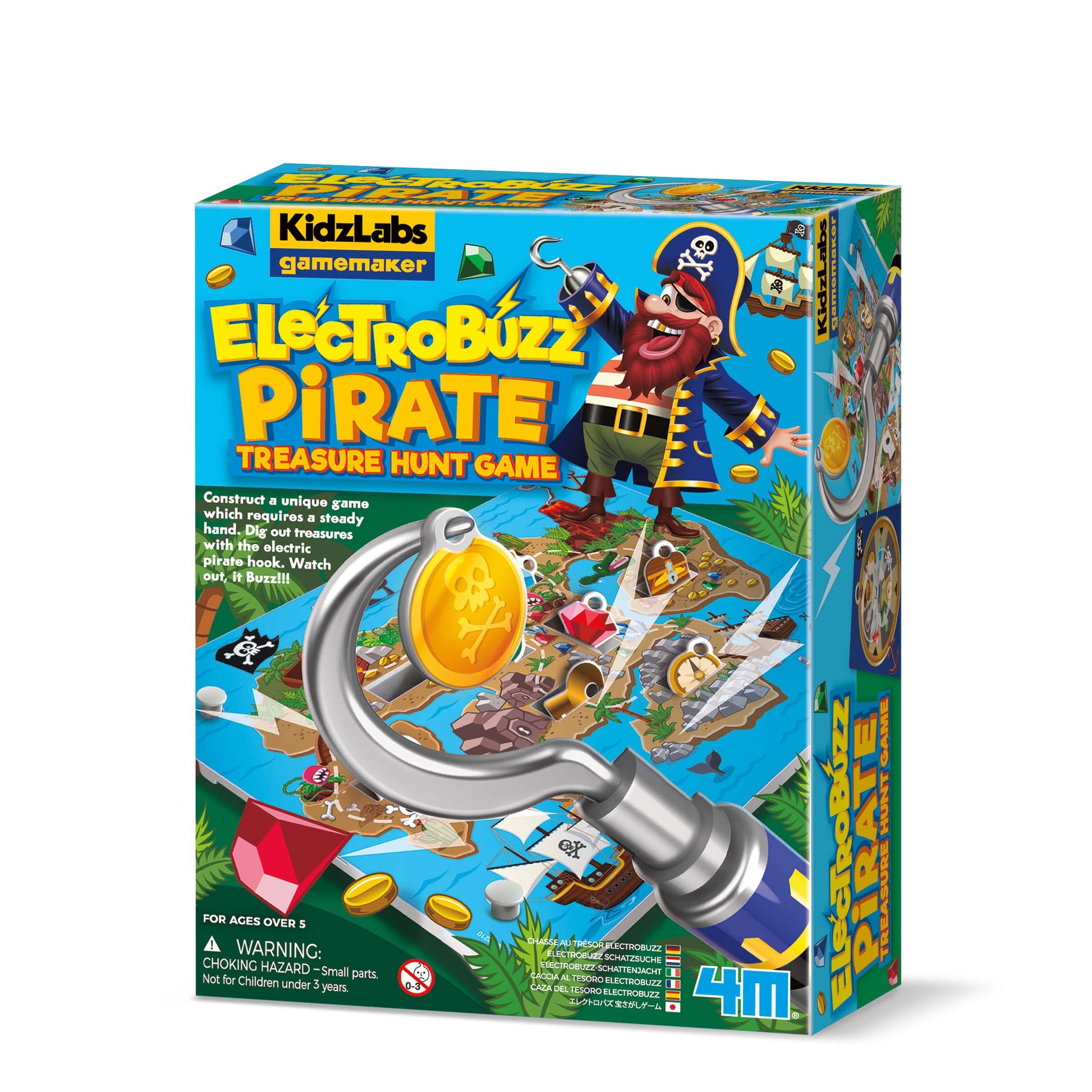 4M KidzLabs Game Maker Electrobuzz Pirate Treasure Hunt Game - Toyworld NZ