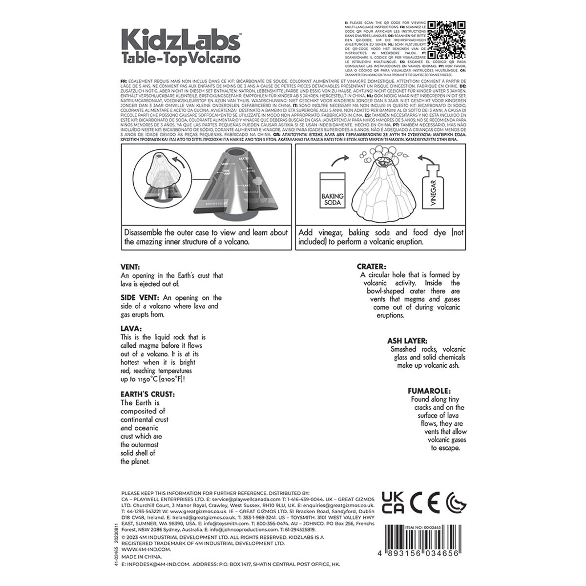 4M KidzLabs - Table-Top Volcano