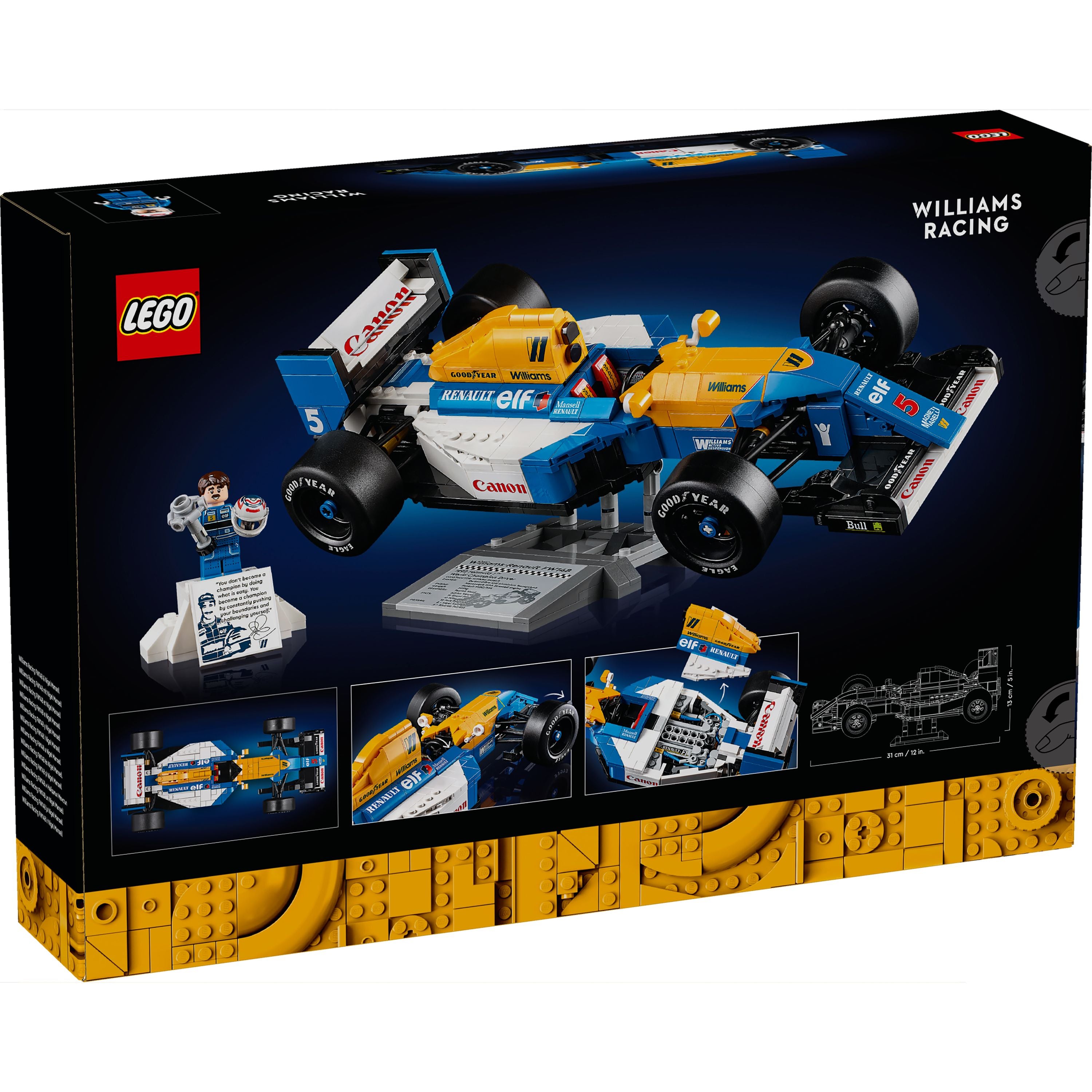 LEGO 10353 Icons Williams Racing FW14B & Nigel Mansell