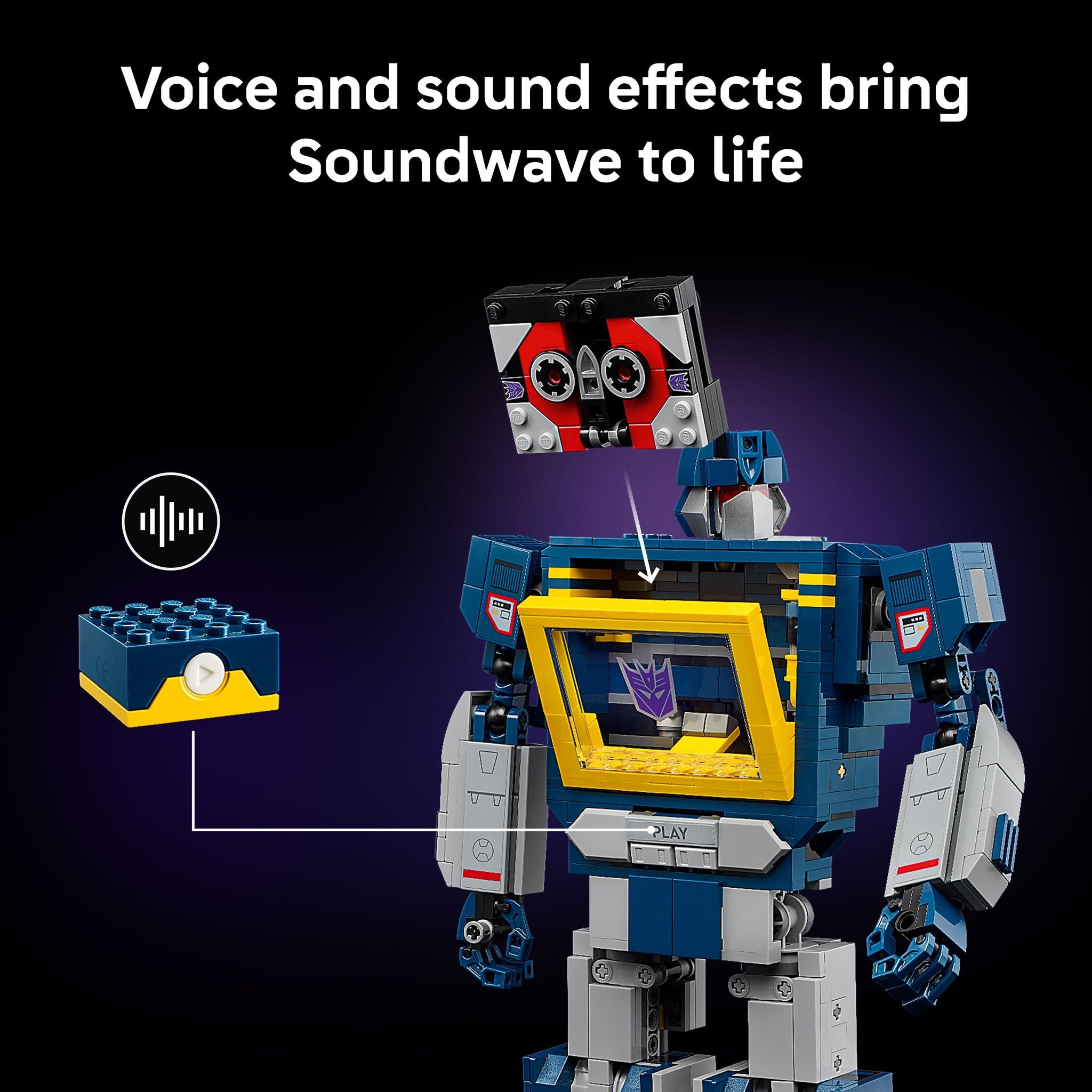 LEGO 10358 Icons Transformers: Soundwave