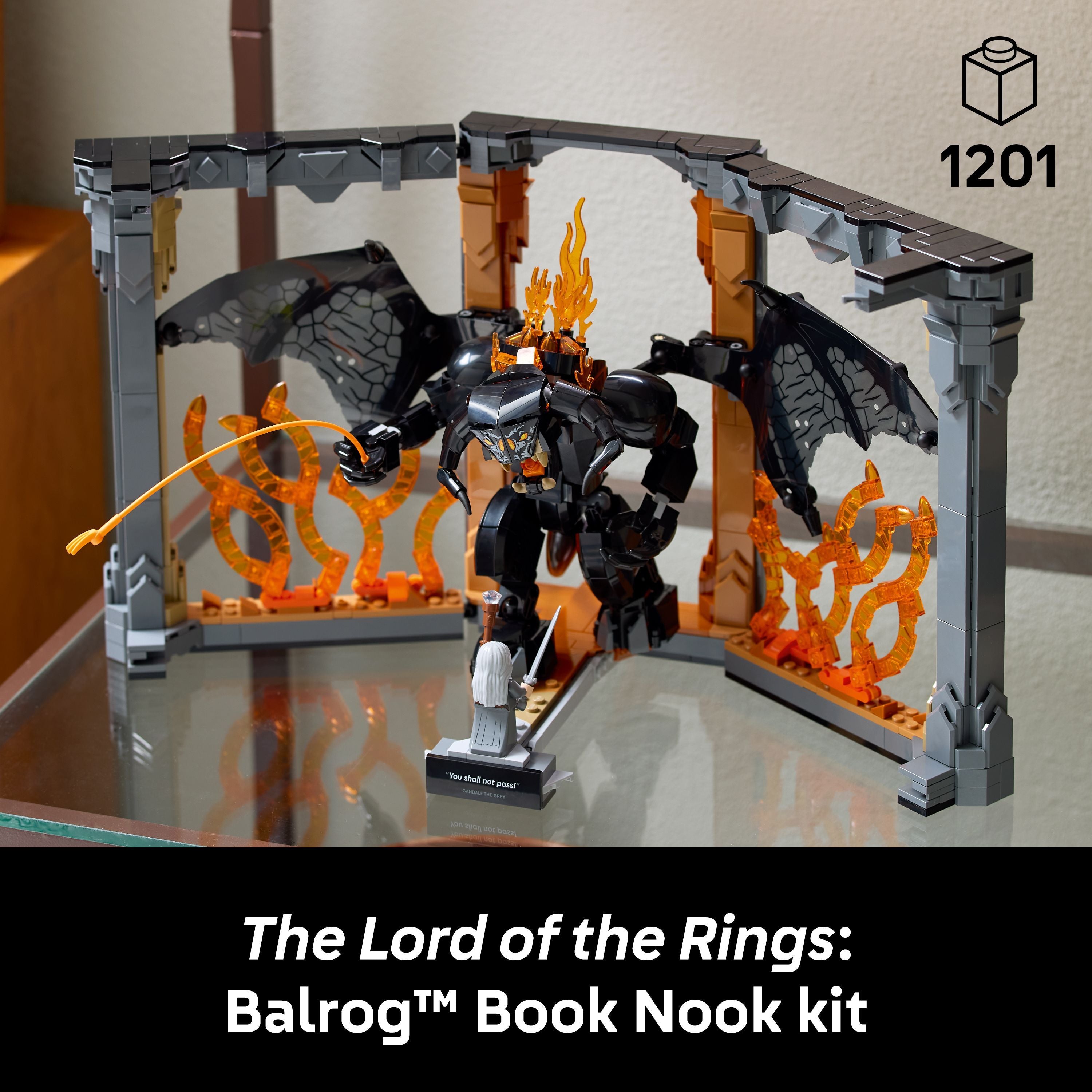 LEGO 10367 Icons The Lord of the Rings Balrog Book Nook
