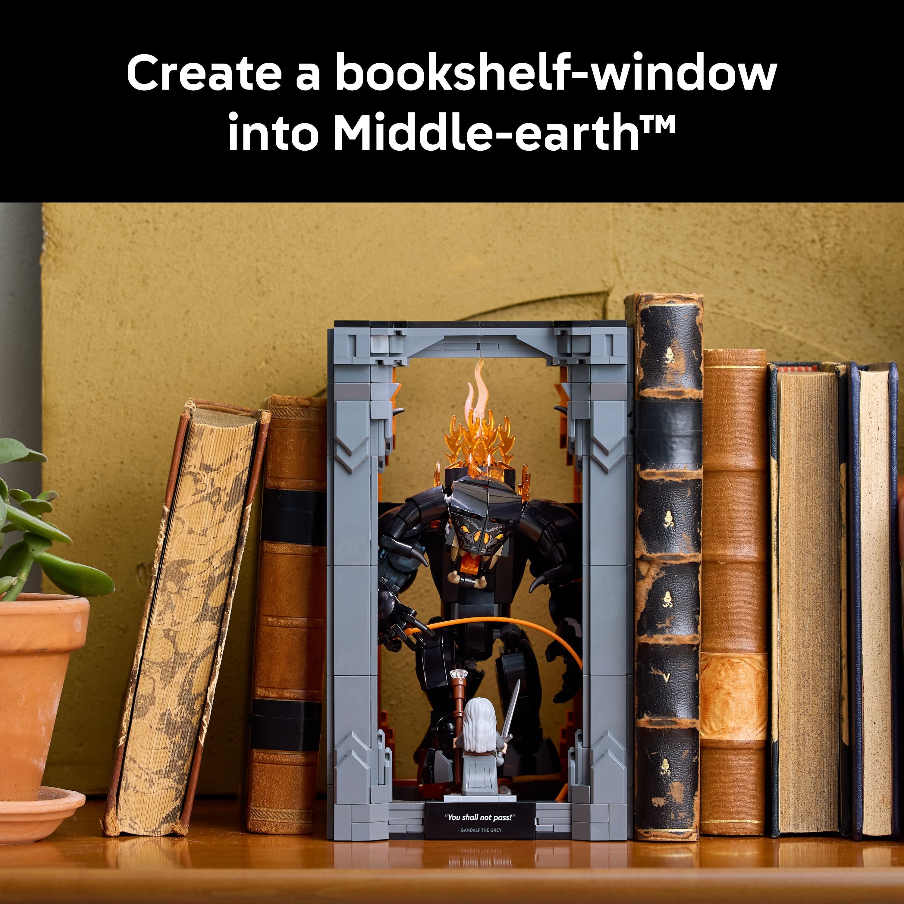 LEGO 10367 Icons The Lord of the Rings Balrog Book Nook